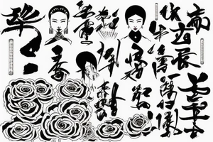 Chinese styled house tattoo idea