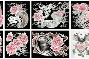 Chinese house drawing tattoo idea