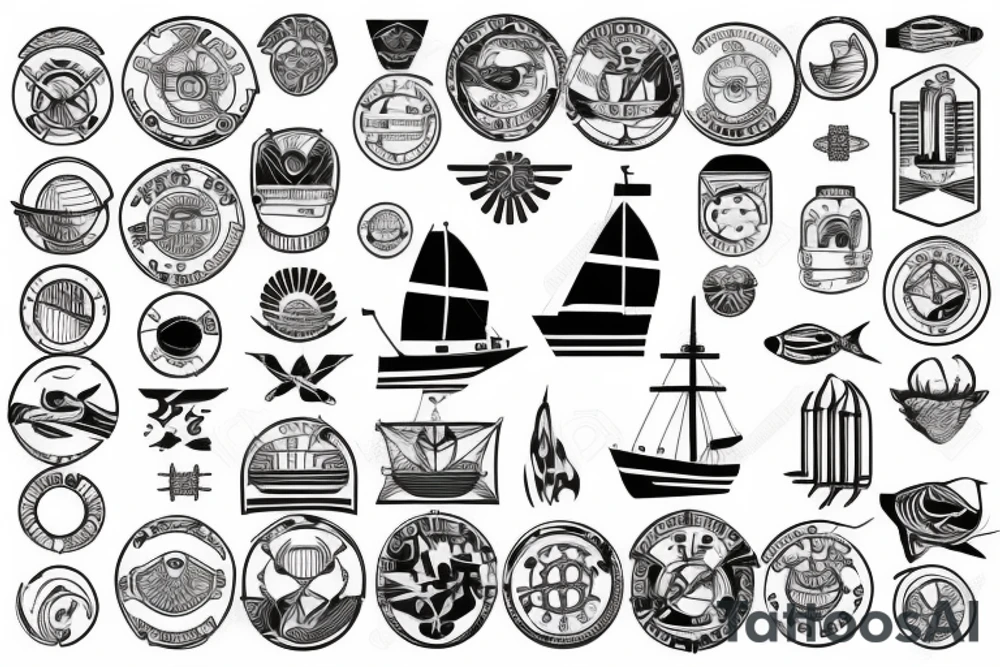 Marine vessel tattoo idea