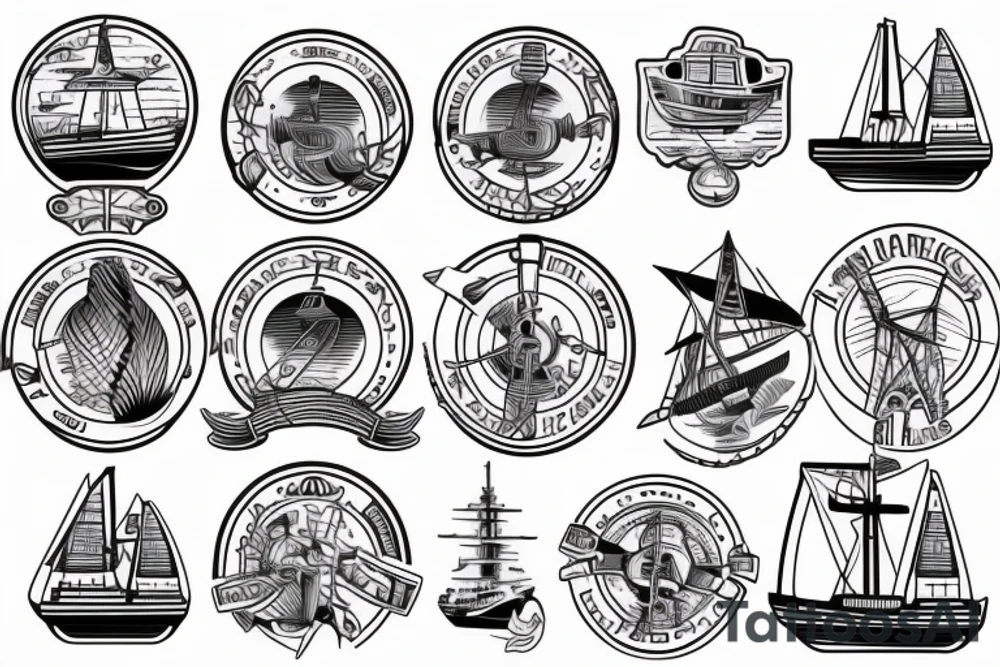 Marine vessel tattoo idea
