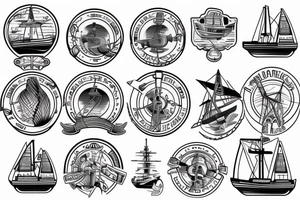 Marine vessel tattoo idea