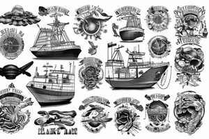 Marine vessel tattoo idea