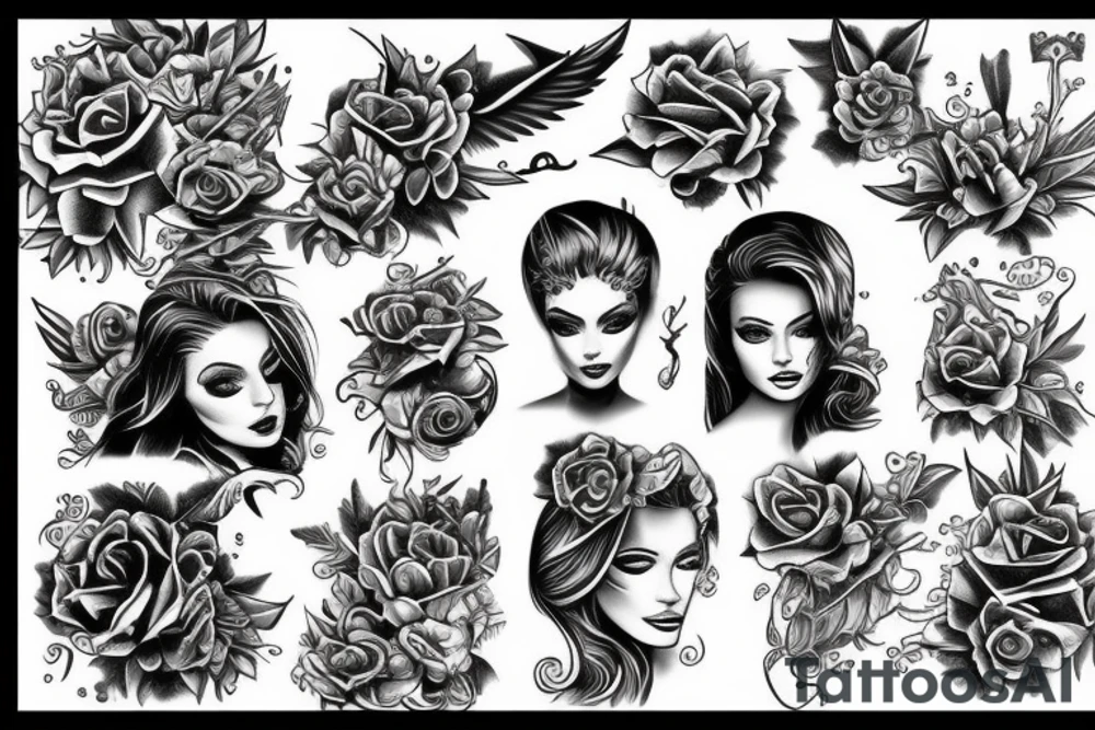 Hot model tattoo idea