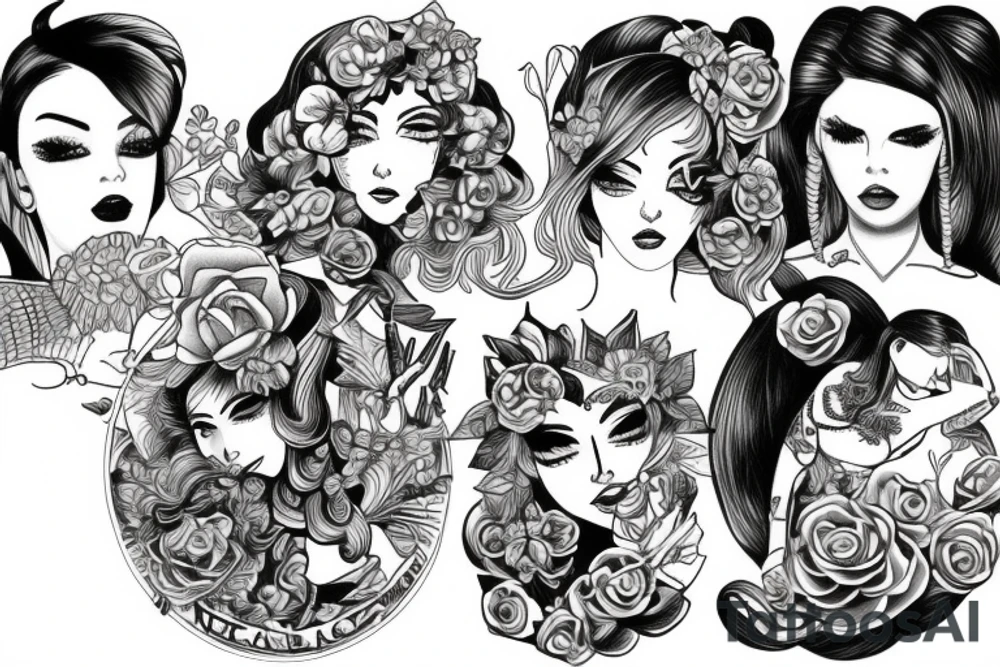 Girl on girl tats tattoo idea