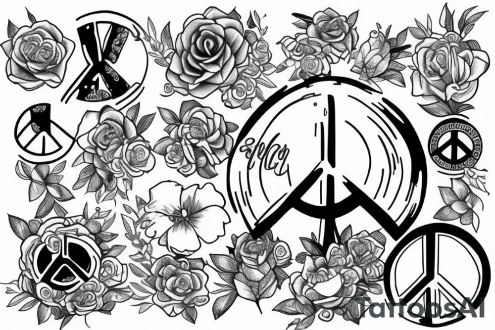 Peace tattoo idea