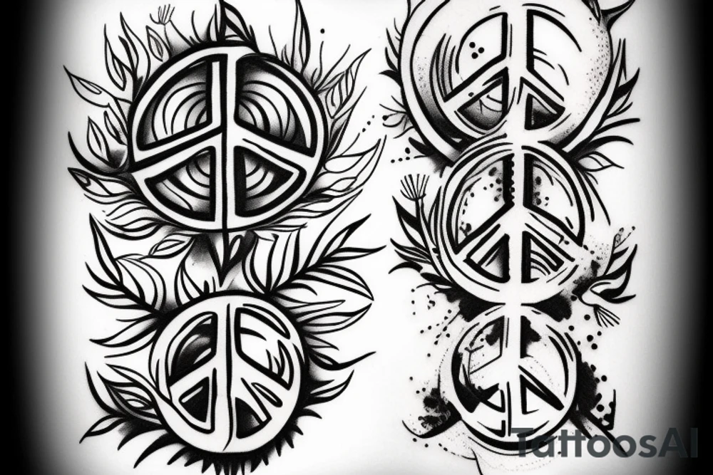 Peace tattoo idea