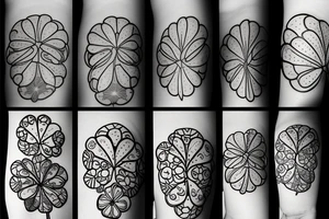 Four leaf clover tattoo idea