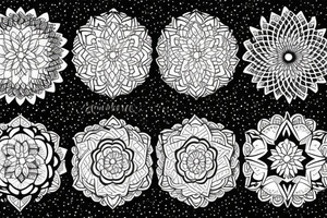 Moon and waves mandala tattoo idea
