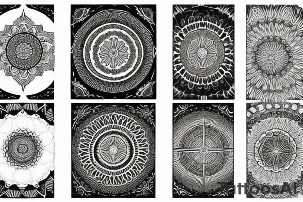 Spiritual mandala tattoo idea