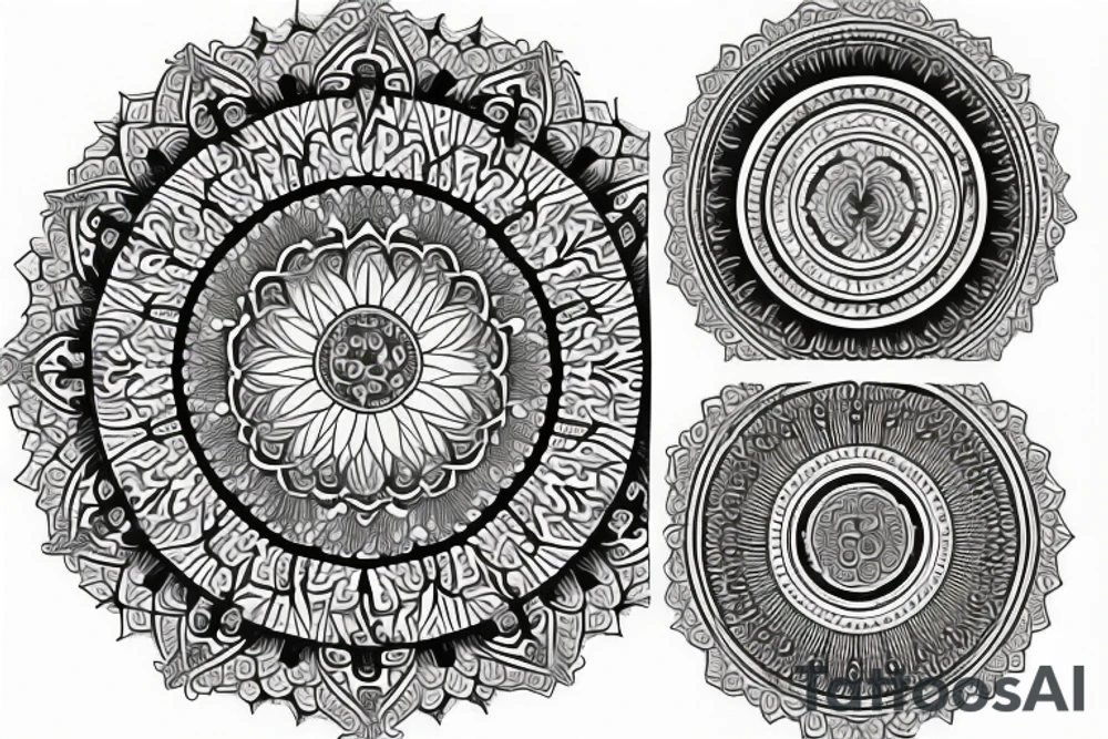 Spiritual mandala tattoo idea