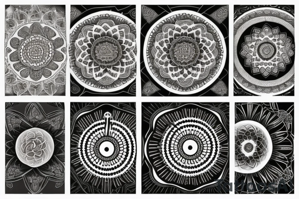 Spiritual mandala tattoo idea