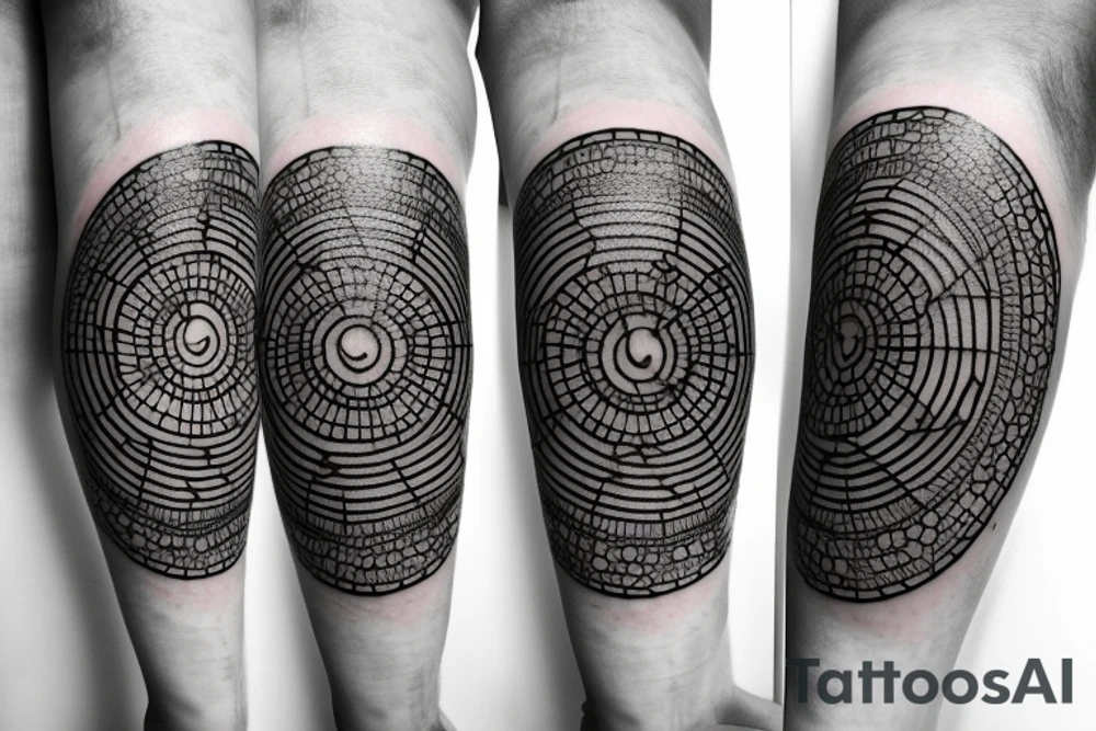 Dotwork geometric moon phases tattoo idea