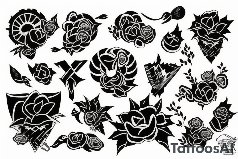 Chest cover tattoo idea