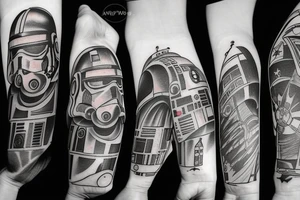 Star wars American traditional tattoo idea