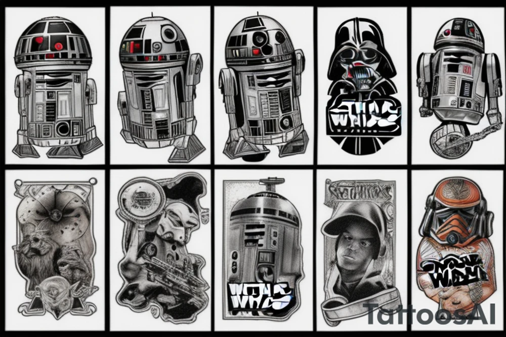 Star wars American traditional tattoo idea