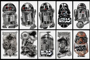 Star wars American traditional tattoo idea