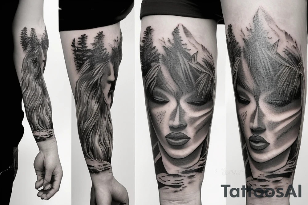 paint horse tattoo idea
