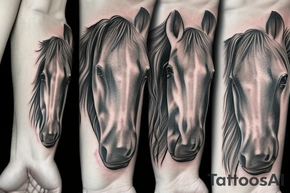 paint horse tattoo idea