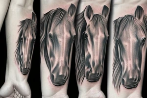 paint horse tattoo idea