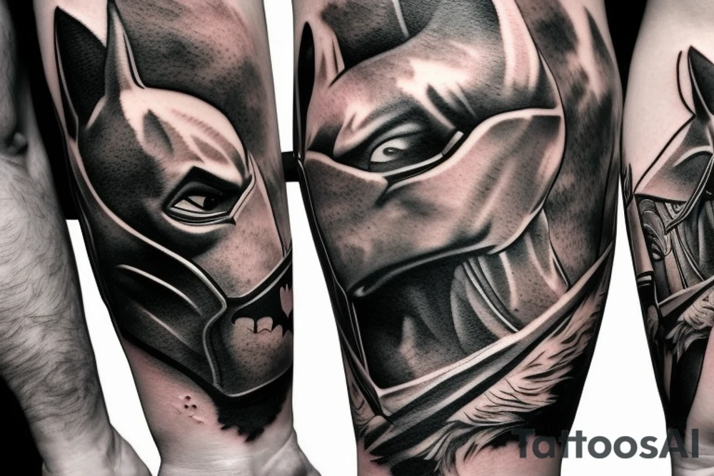 batman riding a horse tattoo idea