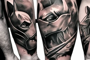 batman riding a horse tattoo idea