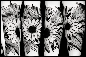 sunflower tattoo idea