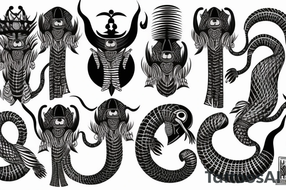 African king cobra tattoo idea