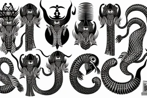 African king cobra tattoo idea