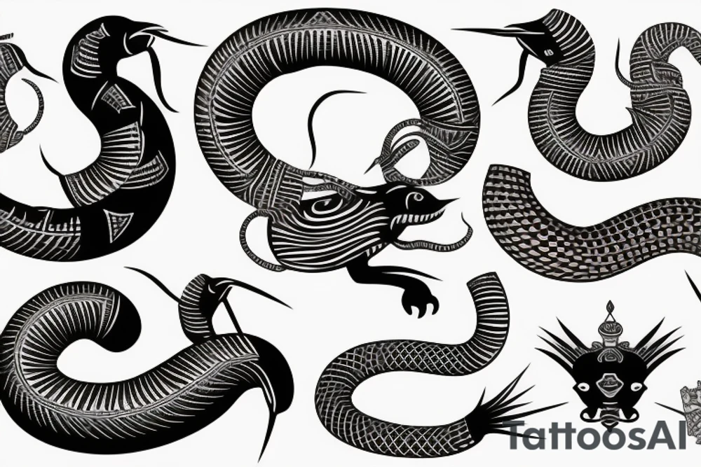African king cobra tattoo idea