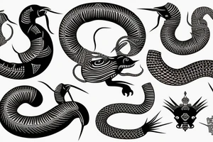 African king cobra tattoo idea