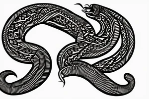 African design king cobra tattoo idea