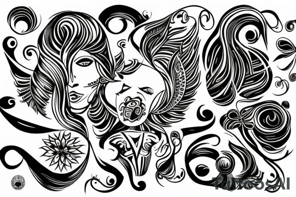 Etno Ukraine, on female tattoo idea