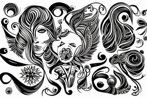 Etno Ukraine, on female tattoo idea