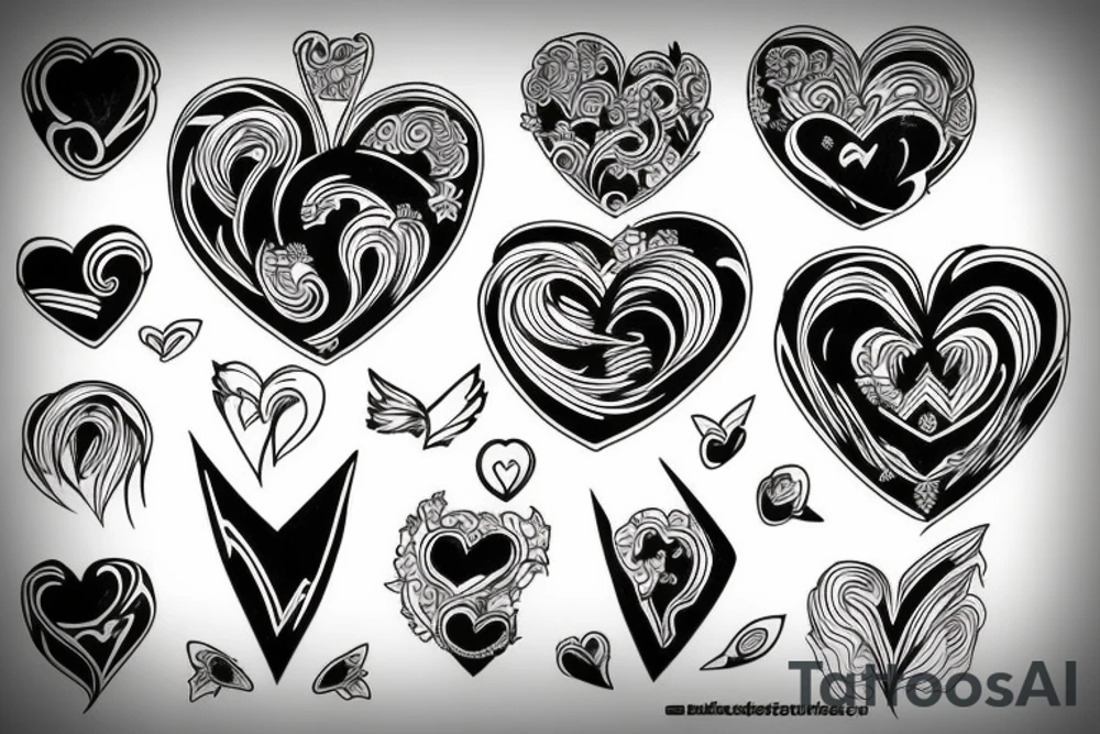 Anime Heart tattoo idea
