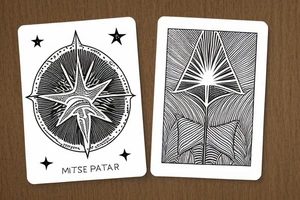 The star tarot card with water line along the edge and a starry background. Monstera deliciosa leaves in the bottom half of the card. XVII in the border. tattoo idea