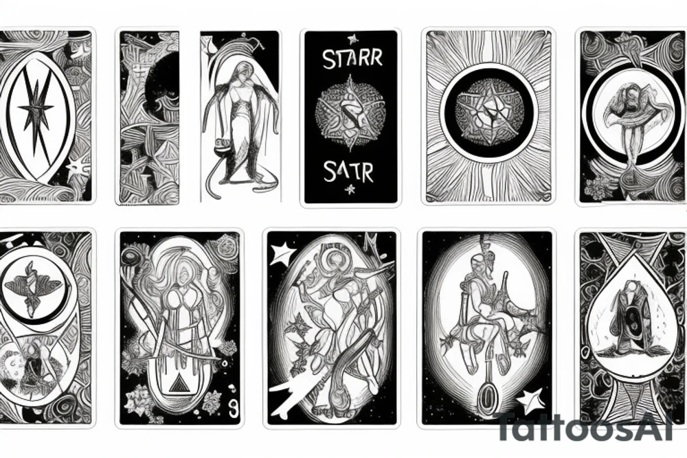 The star tarot card tattoo idea
