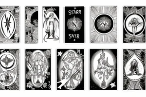 The star tarot card tattoo idea