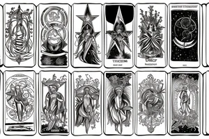 The star tarot card tattoo idea