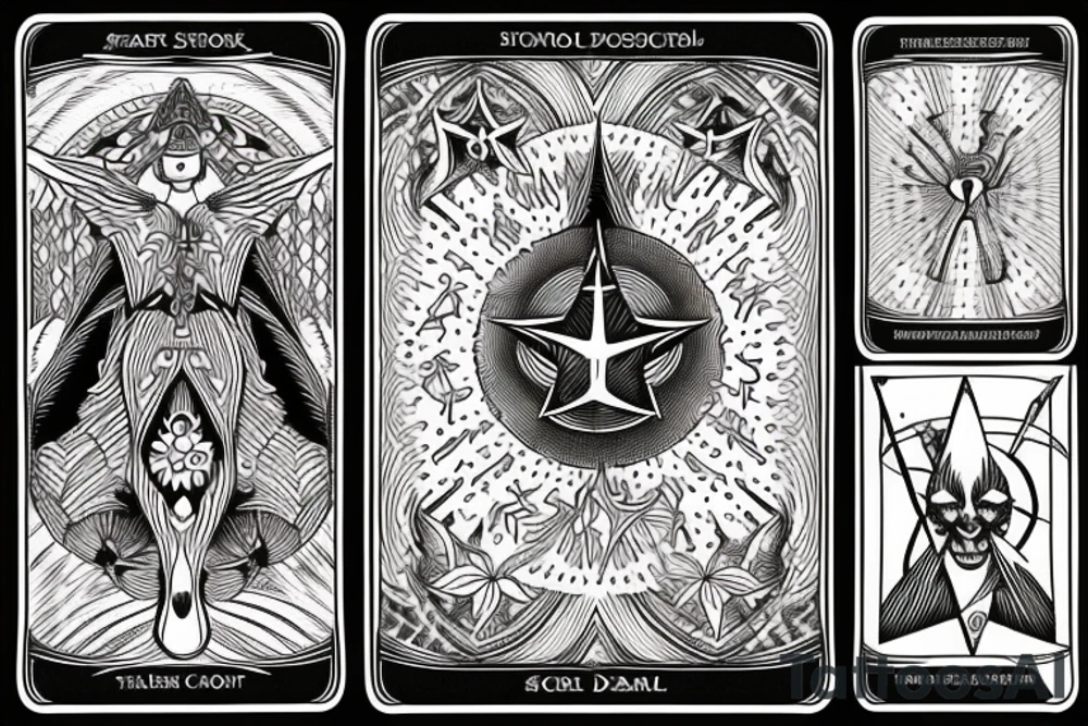 The star tarot card tattoo idea