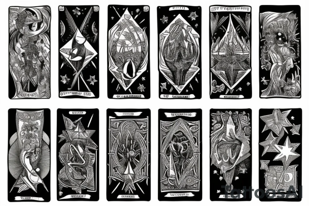 The star tarot card tattoo idea