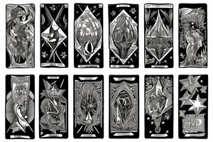 The star tarot card tattoo idea