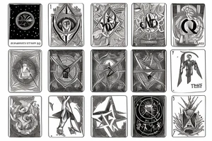 The star tarot card tattoo idea
