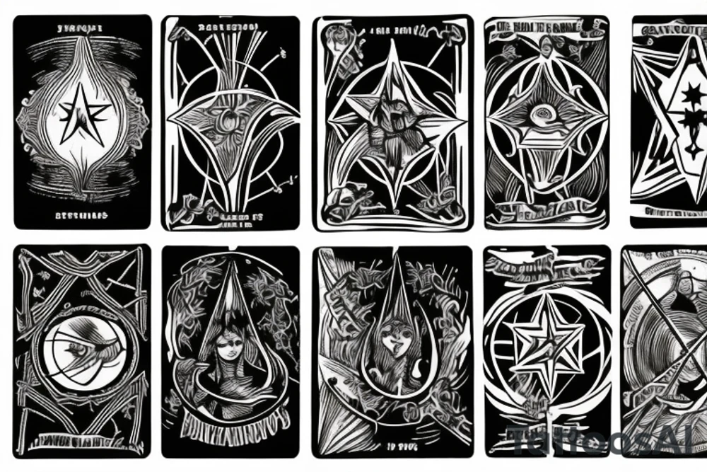 The star tarot card tattoo idea