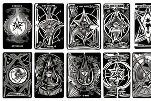 The star tarot card tattoo idea