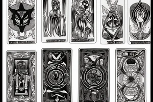 Tarot card tattoo idea
