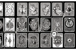 Tarot card tattoo idea