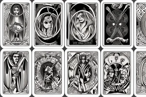Tarot card tattoo idea