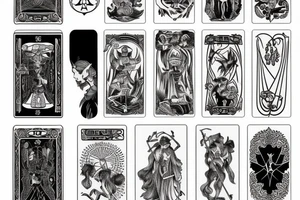 Tarot card tattoo idea