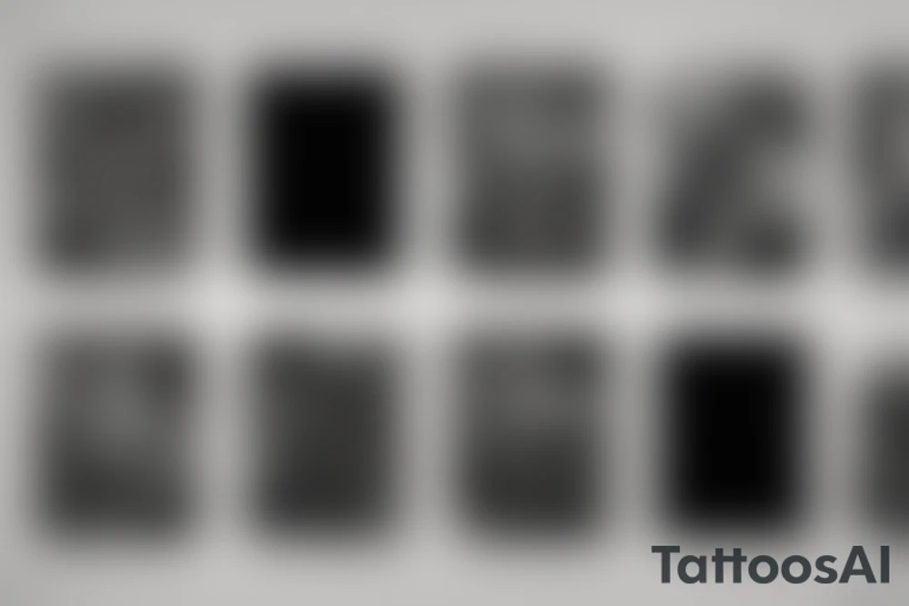 Four lines with smoke flowing around tattoo idea