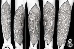 mandala florale tattoo idea